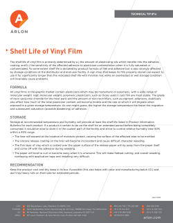 Shelf Life of Vinyl Film