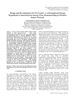 Design and Development of COA-Leach: A well