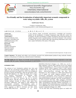 Eco-friendly and fast bromination of industrially