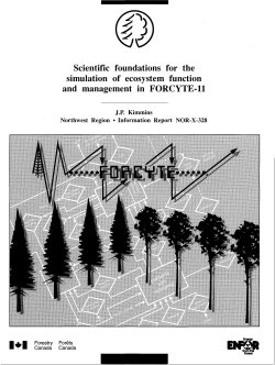 Scientific foundations for the simulation of ecosystem function