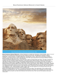 Mount Rushmore National Memorial in South Dakota PDF
