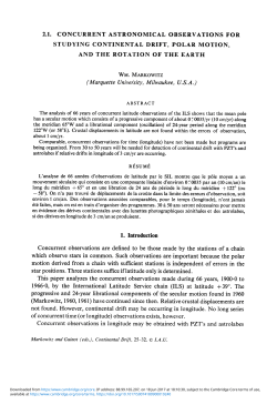 2.1. CONCURRENT ASTRONOMICAL OBSERVATIONS FOR