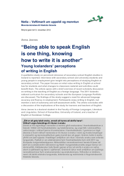 Being able to speak English is one thing, knowing how to