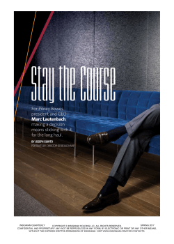 For Pitney Bowes president and CEO Marc Lautenbach, making a