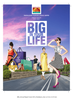 Pantaloons - Aditya Birla Nuvo