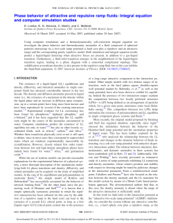 Phase behavior of attractive and repulsive ramp fluids: Integral