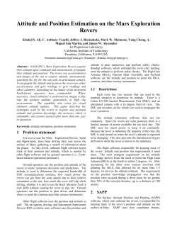 Attitude and Position Estimation on the Mars Exploration Rovers