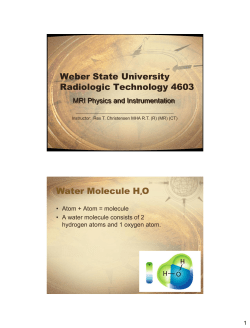 Weber State University Radiologic Technology 4603 Water