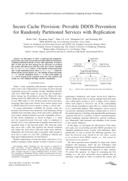 Secure Cache Provision - Department of Computer Science and