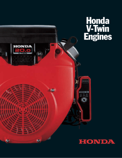 Honda V-Twin Engines - Eastern Equipment Inc.
