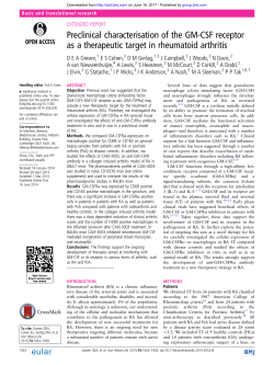 Preclinical characterisation of the GM
