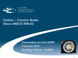 Carbon - Ceramic Brake Discs
