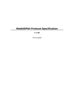 MoldUDP64 - NASDAQTrader.com