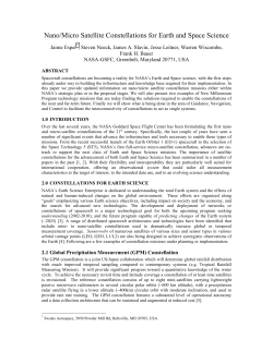 Nano/Micro Satellite Constellations for Earth and Space