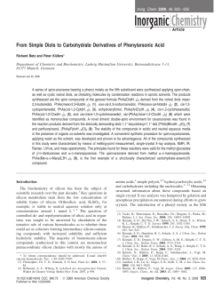 From Simple Diols to Carbohydrate Derivatives of Phenylarsonic Acid