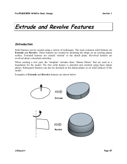 Extrude and Revolve Features