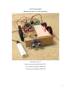 ECE 511 Project Report Bluetooth controlled Toy car