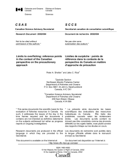 Limits to overfishing: reference points in the context of