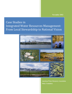 Case Studies in Integrated Water Resources Management