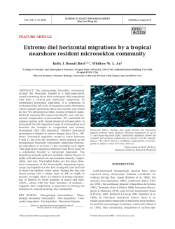 Extreme diel horizontal migrations by a tropical nearshore resident