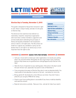 Let Me Vote Backgrounder