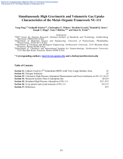 Simultaneously High Gravimetric and Volumetric Gas Uptake