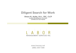 Diligent Search for Work - Shaun Aulita [Compatibility Mode]