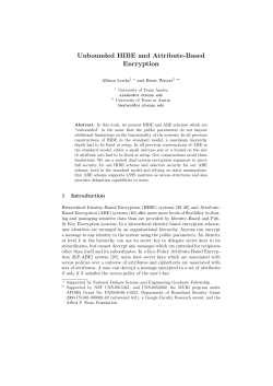551 - International Association for Cryptologic Research