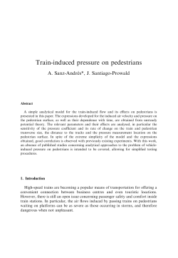 Train-induced pressure on pedestrians