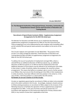 Circular 0042/2017 - Department of Education and Skills