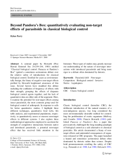 Beyond Pandora`s Box: quantitatively evaluating non - SUNY-ESF