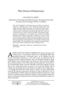 The Umma of Democracy