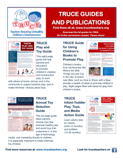 truce guides and publications - Teachers Resisting Unhealthy
