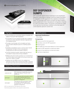 def dispenser sumps - Franklin Fueling Systems