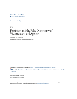 Feminism and the False Dichotomy of Victimization