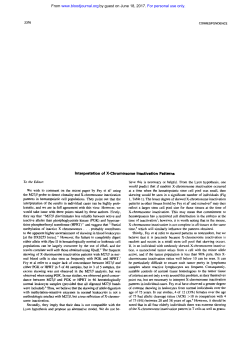 Interpretation of X-Chromosome Inactivation Patterns
