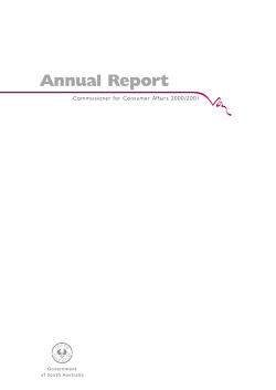 Annual Report - Consumer and Business Services