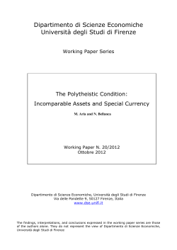 Prima Pagina WP_Randelli - Dipartimento di Scienze per l