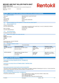 mouse and rat killer pasta bait - Barrettine Environmental Health