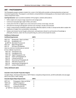 COA - Monterey Peninsula College