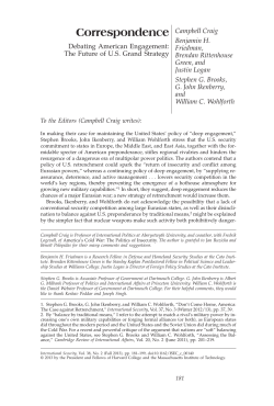 Debating American Engagement