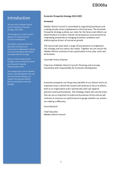 EB068a Maldon District Economic Prosperity Strategy