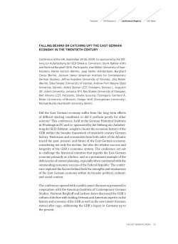 falling behind or catching up? the east german economy in the