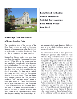 Our Newsletter - Bath United Methodist Church