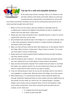 Top tips for a safe and enjoyable barbecue