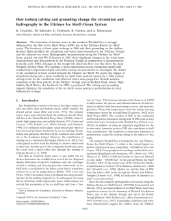 How iceberg calving and grounding change the circulation and