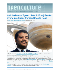(Free) Books Every Intelligent Person Should Read