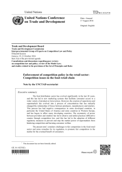 Enforcement of competition policy in the retail sector