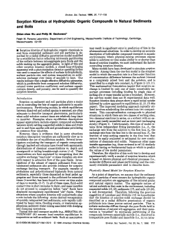 Sorption Kinetics of Hydrophobic Organic Compounds to Natural