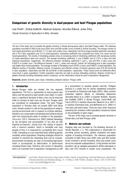 Comparison of genetic diversity in dual